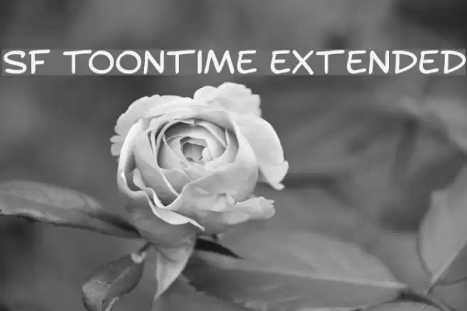 SF Toontime Extended Font examples
