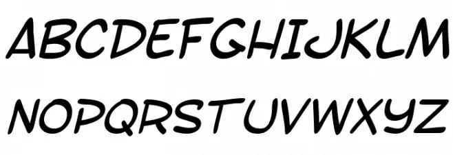 SF Toontime Italic Шрифта ВЕРХНИЙ