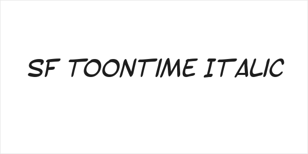 SF Toontime Italic Logo