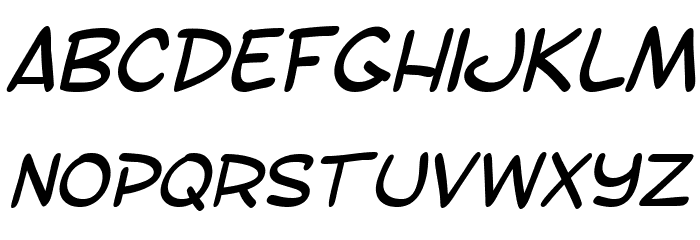 SF Toontime Italic Font LOWERCASE