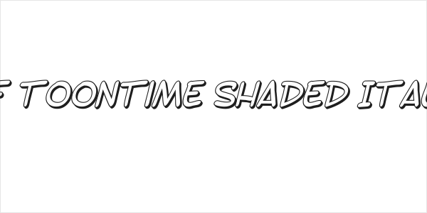 SF Toontime Shaded Italic Logo