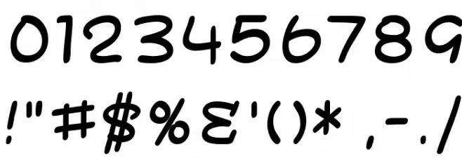 SF Toontime Font OTHER CHARS