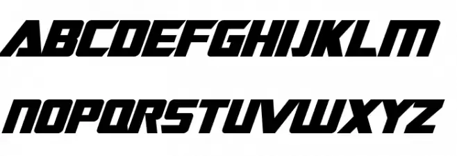 SF TransRobotics Bold Italic Fonte MAIÚSCULAS