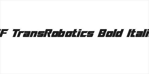 SF TransRobotics Bold Italic Logo