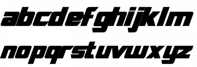 SF TransRobotics Bold Italic フォント 小文字