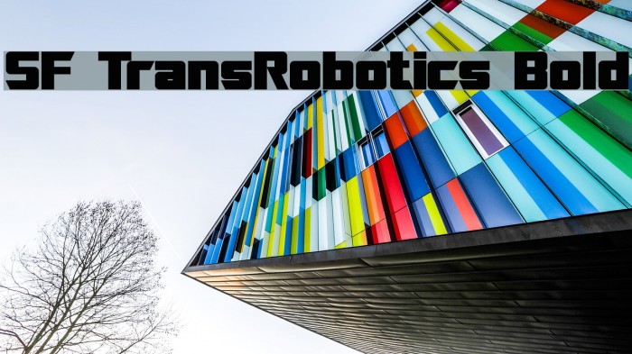 SF TransRobotics Bold Font examples