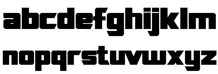 SF TransRobotics Bold Font LOWERCASE