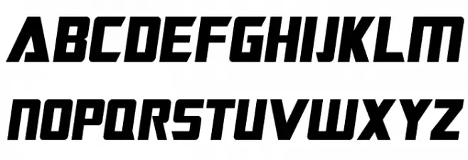 SF TransRobotics Condensed Oblique Schriftart Groß