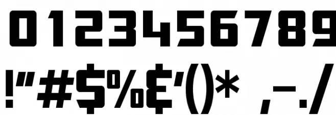 SF TransRobotics Condensed Font OTHER CHARS