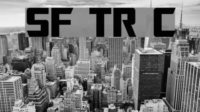 SF TransRobotics Condensed Font examples