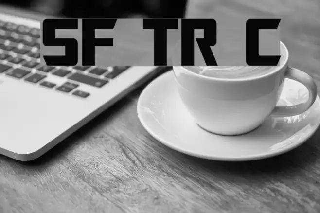 SF TransRobotics Condensed Font examples