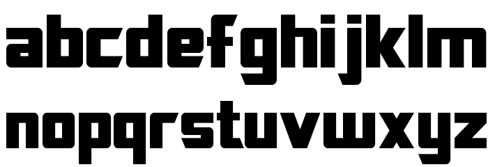 SF TransRobotics Condensed Font LOWERCASE