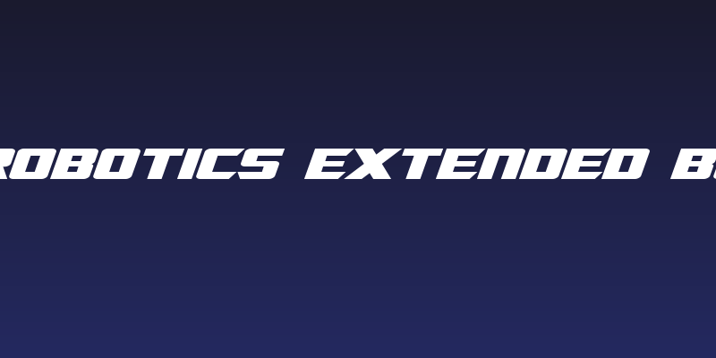 SF TransRobotics Extended Bold Italic Social Header