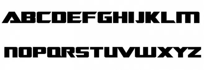 SF TransRobotics Extended Bold フォント 大文字