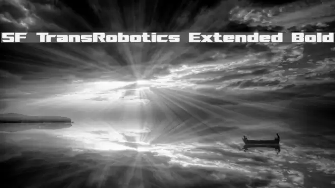 SF TransRobotics Extended Bold फ़ॉन्ट examples