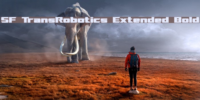 SF TransRobotics Extended Bold फ़ॉन्ट examples