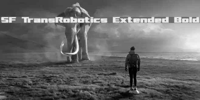 SF TransRobotics Extended Bold फ़ॉन्ट examples