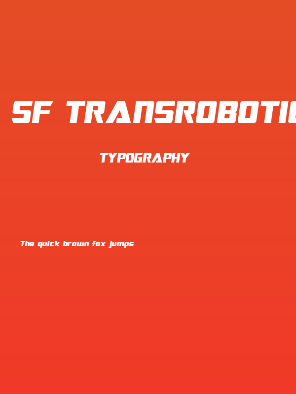 SF TransRobotics Extended Oblique Poster