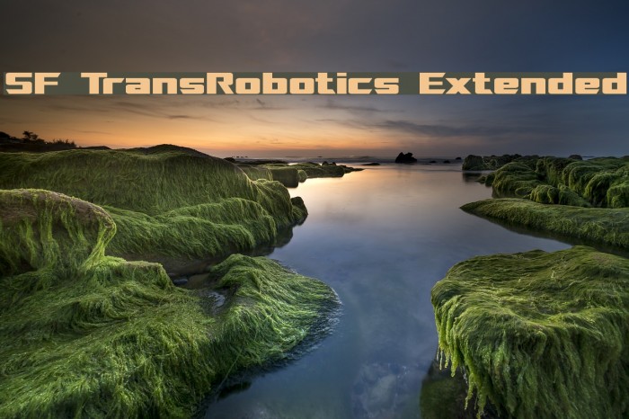 SF TransRobotics Extended फ़ॉन्ट examples