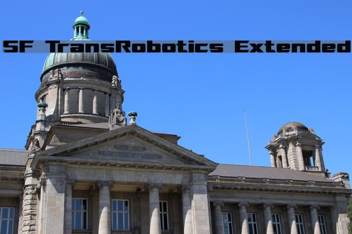 SF TransRobotics Extended फ़ॉन्ट examples