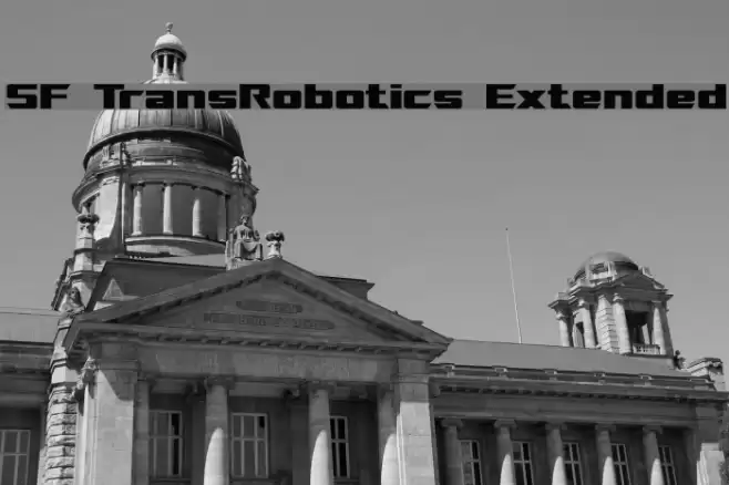 SF TransRobotics Extended Font examples