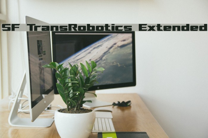 SF TransRobotics Extended फ़ॉन्ट examples