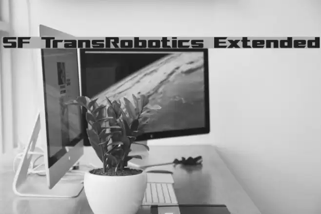 SF TransRobotics Extended Font examples