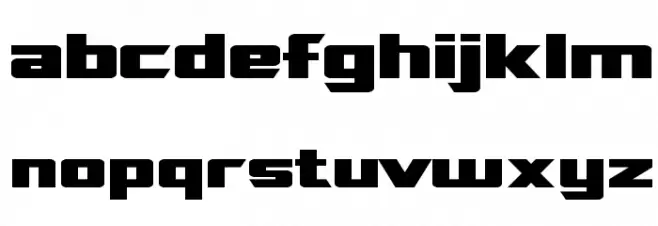 SF TransRobotics Extended Schriftart Kleinbuchstaben