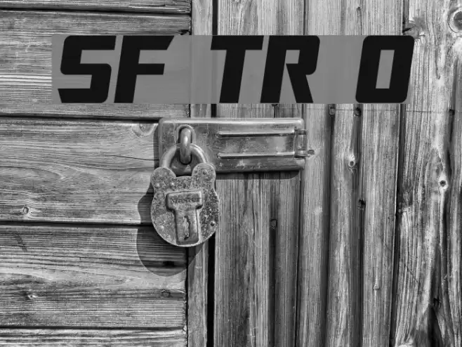 SF TransRobotics Oblique Font examples