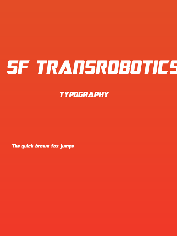 SF TransRobotics Oblique Poster