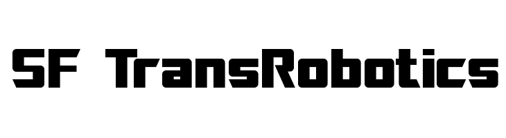 SF TransRobotics  les polices de caractères gratuit tlcharger