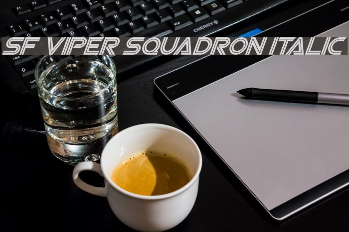 SF Viper Squadron Italic Example 3