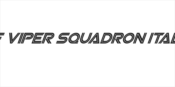 SF Viper Squadron Italic Logo
