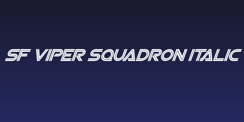 SF Viper Squadron Italic Social Header