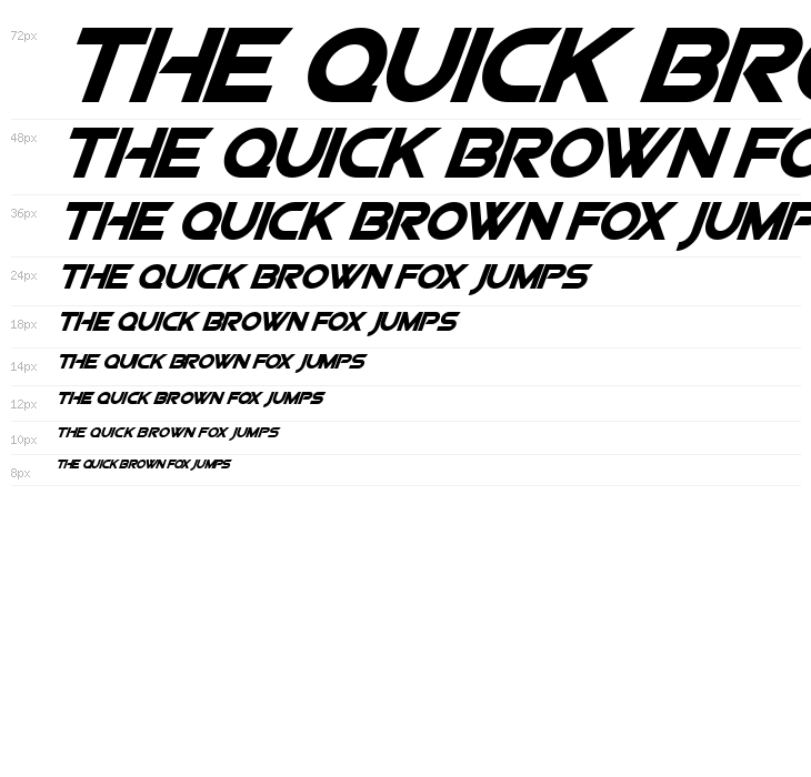 SF Viper Squadron Solid Italic Waterfall