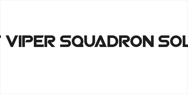 SF Viper Squadron Solid Logo