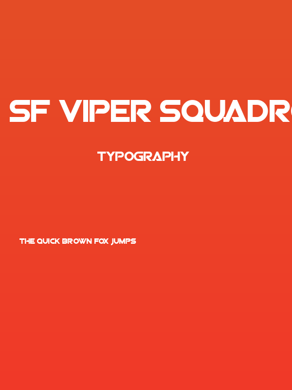SF Viper Squadron Solid Poster