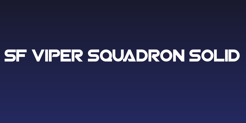 SF Viper Squadron Solid Social Header