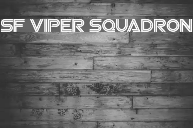 SF Viper Squadron Font examples