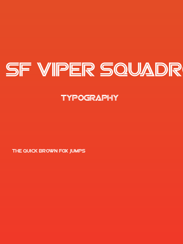 SF Viper Squadron Poster