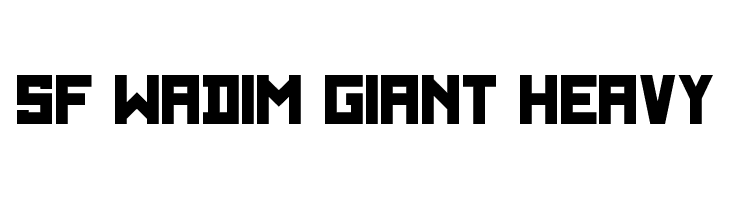 SF WADIM GIANT Heavy  baixar fontes gratis