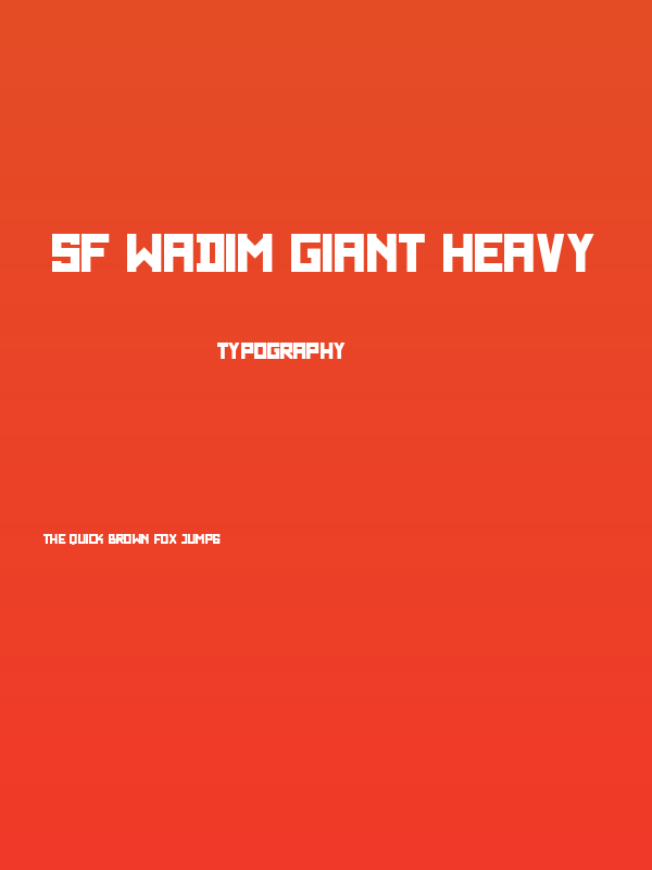 SF WADIM GIANT Heavy Poster
