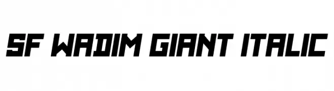 SF WADIM GIANT ITALIC 