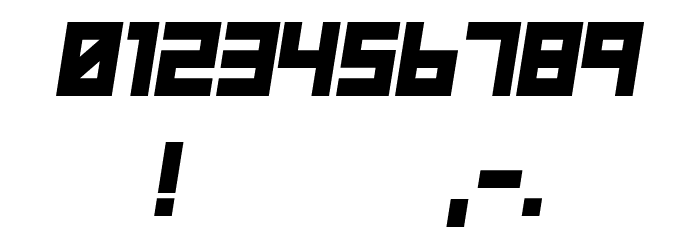 SF WADIM GIANT ITALIC Font OTHER CHARS