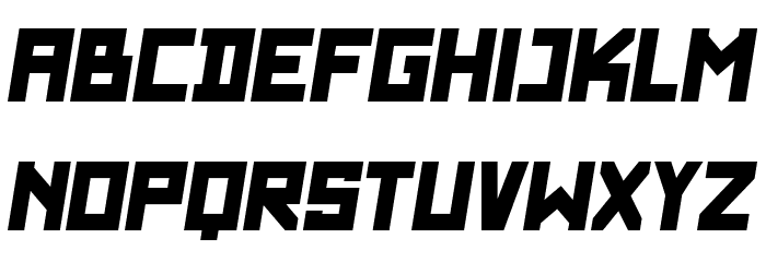 SF WADIM GIANT ITALIC Font LOWERCASE