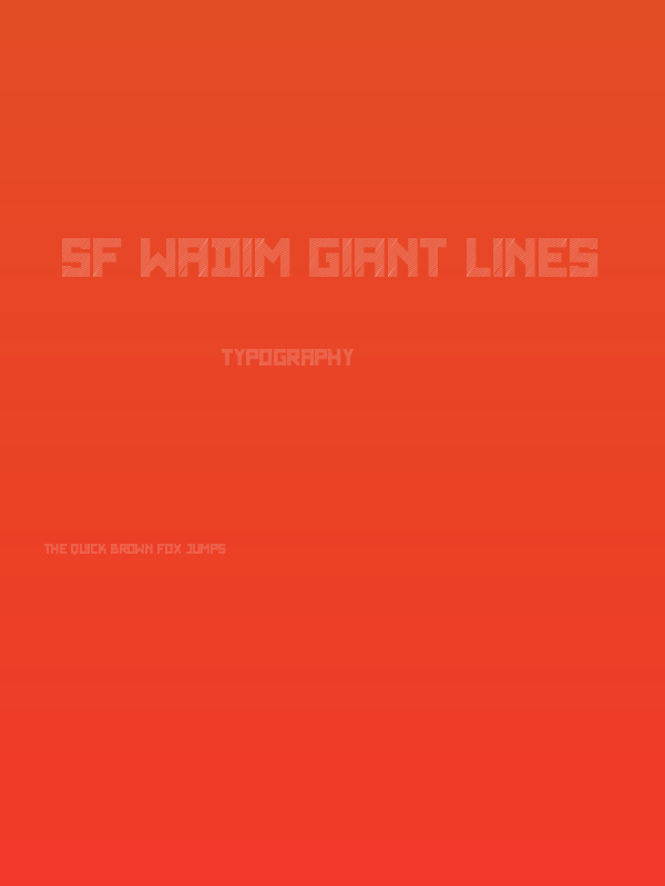 SF WADIM GIANT LINES Poster