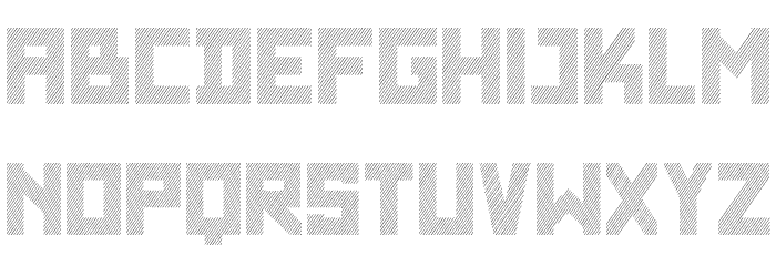 SF WADIM GIANT LINES Font LOWERCASE