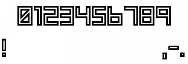 SF WADIM GIANT OUTLINE Font OTHER CHARS