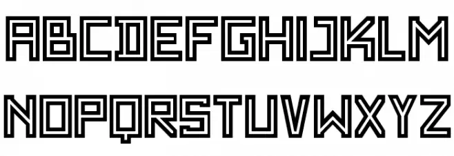 SF WADIM GIANT OUTLINE Шрифта ВЕРХНИЙ