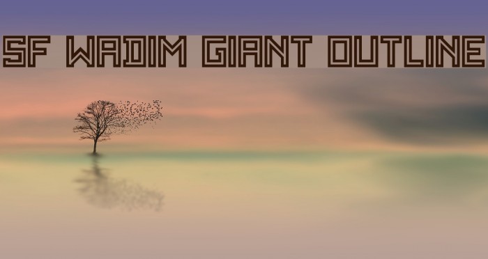 SF WADIM GIANT OUTLINE Caratteri examples